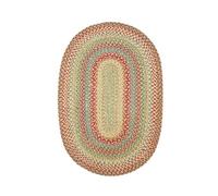 Homespice Decor Azalea Eco Friendly 4'x6' Jute Braided Oval Rug From Green World