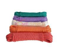 Homespired® 10m 15m 20m 25m and 30m Strong LongLife Steel Core Plastic Cover Washing Clothes Dryer Outdoor Clothes Line Rope - Assorted Colours and Sizes (25m Poly Rope)