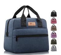 HOMESPON Insulated Lunch Bag for Women Men Adult Ladies Cool Bag Large Capacity Lunch Box Tote Bag for Work Picnic or Travel(Navy)