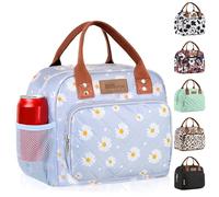 HOMESPON Insulated Lunch Bag for Women Men Ladies Work Adult Cool Tote Box Container with Side Pockets