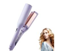 Homessencials Hair Styling Tool with Negative Ionic Technology,32MM Ceramic Curling Wand,French Curls Iron with Adjustable Temp,Ionic Curling Wand,Fast Heating Wave Curler for All Hair Types (Purple)