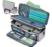 HOMEST Dual Layer Carrying Case with Mat Pocket for Cricut Explore Air 2, Cricut Maker, Ripple