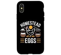 Homestead Eggs Fresh Eggs Daily Farm Living Chicken Case for iPhone X/XS