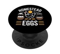 Homestead Eggs Fresh Eggs Daily Farm Living Chicken PopSockets Adhesive PopGrip