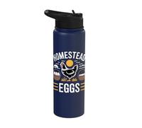Homestead Eggs Fresh Eggs Daily Farm Living Chicken Stainless Steel Insulated Water Bottle