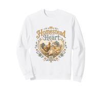 Homestead Heart Chickens Farm Life Rustic Design Sweatshirt