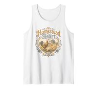 Homestead Heart Chickens Farm Life Rustic Design Tank Top