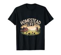 Homestead Life Farm Country Chickens T-Shirt