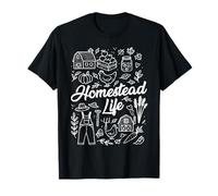 Homestead Mom Farmer Homegrown Crunchy Mama Homestead Life T-Shirt