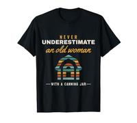 Homesteading Never Underestimate an Old Woman Homesteader Value Graphic T-Shirt
