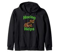 Homesteading Therapy Land Is My Therapy Self Sufficient Gift Zip Hoodie