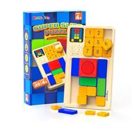 HOMESTEC Sliding Puzzle Games, Handheld Brain-teaser Logic Challenges Toys, Smart Games with Teach Mode for beginner, STEM Educational Puzzle Toy for Kids, Teens & Adults