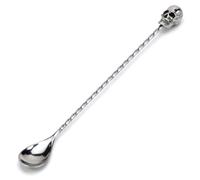 Homestia 12'' Bar Spoon, Cocktail Mixing Spoon for Bartending, Skull Decor