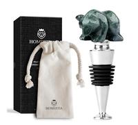Homestia Bear Head Wine Stopper, Wine Gifts Birthday Gifts for Men Women, Bottle Stoppers for Wine Champagne, Reusable Wine Corks for Beverage, Wine Preserver Wine Saver Keep Wine Fresh