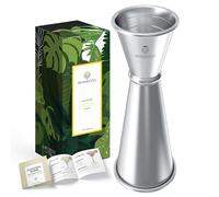 Homestia Premium Japanese Cocktail Jigger - 2 OZ 1 OZ Double Bartending Jigger, Shot Measure Jiggers, 304 Stainless Steel with Measurements - Bar Jigger Bartender Tool Accessories - Silver