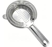 Homestia Silver Hawthorne Cocktail Strainer, Stainless Steel Bar Strainer with Heavy Duty Spring for Shakers & Mixing Glasses, Professional Drink Strainer for Bartenders