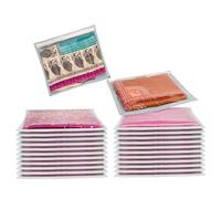 HomeStrap Polypropylene Set of 24 Single Saree Covers | Transparent Top, Foldable & Zip Closure | Clothes Storage Bag & Wardrobe Organizer | Dust & Moisture Resistant Organizers |Grey