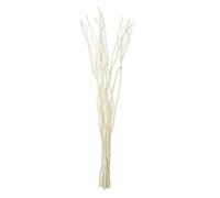 Homestreet Decorative Willow Twig Branch Bunches, 80-85cm, Home Decor Vase Filler, Available in Black, Cream, Brown, Silver, Gold (Cream)