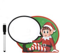Homestreet Elf Message Board, Wipe Clean Speech Bubble for Naughty Elves Behaving Badly to Send Messages