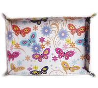 Homestreet Faux Leather Serving Tray Placemat Kitchen Gift In A Stylish Design (Butterfly2)