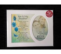 Homestreet Gifts Me And My Brother Memory Mount Gift With A Beautiful Verse Poem And A Choice Of Photo Frame (1 Mount Only)