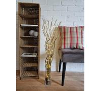 Homestreet Spiral Willow Twig Branch Lights, 80cm LED Battery Operated Table Light, 4 Colours Available, Decorative Vase Display (Gold)