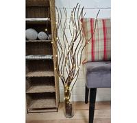 Homestreet Spiral Willow Twig Branch Lights, 80cm LED Battery Operated Table Light, 4 Colours Available, Decorative Vase Display (Brown)