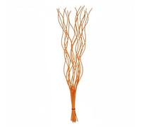Homestreet Spiral Willow Twigs 85cm (34”) - 20 Decorative Natural Branches for Vase & Home Décor - Tall Tabletop & Floor Display - Multiple Colours Available (Orange)