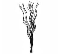 Homestreet Spiral Willow Twigs 85cm (34”) - 20 Decorative Natural Branches for Vase & Home Décor - Tall Tabletop & Floor Display - Multiple Colours Available (Black)
