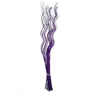 Homestreet Tall Spiral Curly Willow Twigs, Colourful Metallic Natural Dried Dyed Exotic, Ting Home Decor Floral Arrangement Display, 40 Piece Bunch, 120cm Long for Floor Vase (Purple)