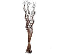 Homestreet Tall Spiral Curly Willow Twigs, Colourful Metallic Natural Dried Dyed Exotic, Ting Home Decor Floral Arrangement Display, 40 Piece Bunch, 120cm Long for Floor Vase (Brown)