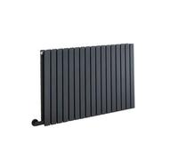 Homestylestore Anthracite Double Flat Panel Electric Horizontal Designer Radiator And Cable Cover 635mm X 1000mm