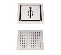 Homestylestore Chrome 200mm Square Ultra Thin Fixed Shower Head