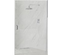 Homestylestore Chrome Hinged Frameless Shower Door 700mm