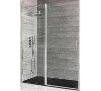 Homestylestore Chrome Reversible Recessed Hinged Door Shower Enclosure Graphite Slate Effect Tray 1200 X 800mm