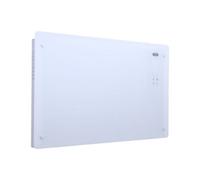 Homestylestore White 2000W Uk Plug In Glass Panel Smart Wifi Electric Heater And Feet 465 X 770mm