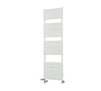 Homestylestore White Flat Panel Dual Fuel Electric Heated Towel Rail Radiator With Cable Cover 1500mm X 450mm