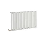 Homestylestore White Single Oval Panel Electric Horizontal Designer Radiator And Cable Cover 635mm X 1000mm