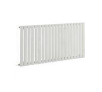 Homestylestore White Single Oval Panel Wifi Electric Horizontal Designer Radiator With Thermostat 635mm X 1180mm