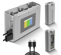Homesuit 2-Pack Mini 2 Battery with Display Two-Way Hub Charging Station, 2400mAh 7.7V Intelligent Flight Battery for DJI Mini 2 / SE / 2 SE / 4K Drone