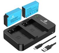 Homesuit LP-E17 Battery 1300mAh and Dual USB Charger Compatible with Canon EOS R8 R10 R50 R100 RP Rebel SL3 SL2 T8i T7i T6i T6s M3 M5 M6 EOS 200D 250D 77D 750D 760D 800D 850D 8000D Camera (2-Pack)