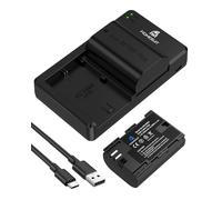 Homesuit LP-E6 LP-E6N Battery 2200mAh and Dual LED USB Charger Set Compatible with Canon 5D Mark II/III/IV, 5Ds, 5Ds R, 6D, 6D Mark II, 7D, 7D Mark II, 70D, 80D, 90D, XC10, XC15 Cameras (2-Pack)
