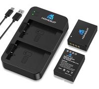 Homesuit NP-W126/NP-W126S Replacement Battery and Dual USB Charger Kit Compatible with Fuji X-T3, X-T2, X-T1,X-A5, X-E3, X-E2, X-E1, X100F, X-H1, X-M1, X-Pro2, X-Pro1, X-T20, X-T10(2-Pack,1400mah)
