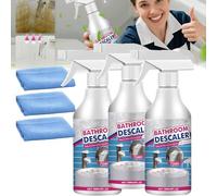 HomeSup Stubborn Stains Cleaner - Bathroom Descaler Foam Cleaner Spray, Foam-Cling Tech Easily Cleans over 15 Diff Surfaces in Min, Multi-purpose Cleaner - One Bottle for All Your Cleaning Needs (3)