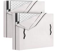 HOMESURE 2 Pack Mattress Bags for Moving and Storage with 8 Handles - Semi-Transparent, Twin