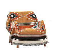 Homesy Boho Throw Blankets Southwestern Bed Throws Cover Reversible Green Aztec Southwest Blanket for Couch Chair Sofa Home Outdoor Beach Car Tent Travel Camping 51"x63"