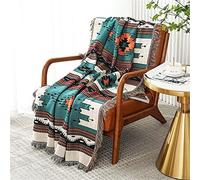 Homesy Southwest Throw Blanket for Couch Bed,Soft Aztec Knitted Woven Southwestern Navajo Throws Tapestry Cover for Living Room Chair Sofa Decorative 51"x63"