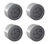 Hometastic Set of 4 Premium Towel Holders for Bathroom, Kitchen and Household Stainless Steel Tea Towel Holder Towel Hook Round Self-Adhesive No Drilling (Dark Grey)