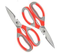 Hometeq 2 Pack - Scissors Stainless Steel Heavy Duty Sharp Kitchen Scissors Multi-Purpose Poultry Shears with Soft Grip Handles