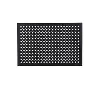 Hometex Solutions Outdoor Entrance Mat - Heavy Duty All Weather Door Mat, Non Slip Rubber Backing, Durable Dirt Trapper & Mud Scraper for Front Door, Patio & Gardens - 60 x 90 cm (Rectangular)